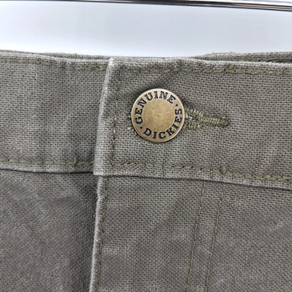 Dickies Mens 44x30 Carpenter‎ Pants Workwear Casual Olive Green Streetwear Y2K